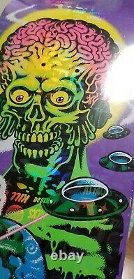 Santa Cruz Mars Attacks Atomic Illusion #7 8.25 Blacklight Skate Deck Flawless