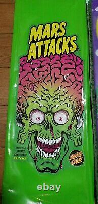 Santa Cruz Mars Attacks Atomic Illusion #7 8.25 Blacklight Skate Deck Flawless