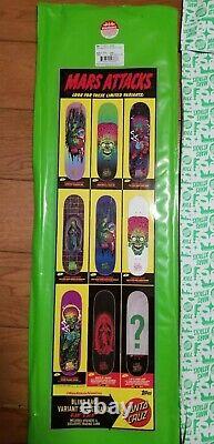 Santa Cruz Mars Attacks Atomic Illusion #7 8.25 Blacklight Skate Deck Flawless