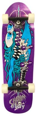 Santa Cruz Meek Pinstripe Slasher Purple 9.23 Cruiser Custom Complete Skateboard