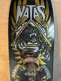 Santa Cruz Natas Blind Bag Gold Metallic Reissue Old School Skateboard Deck