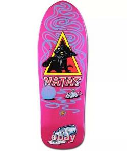 Santa Cruz Natas Kaupas Kitten Skateboard Deck hot pink SMA Reissue