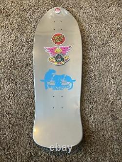 Santa Cruz Natas Panther Reissue Skateboard Deck Silver Foil