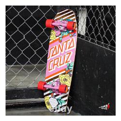Santa Cruz PINK Flowers old school Skateboard Cruiser 8.4 x 29.4 complete