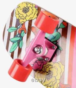 Santa Cruz PINK Flowers old school Skateboard Cruiser 8.4 x 29.4 complete