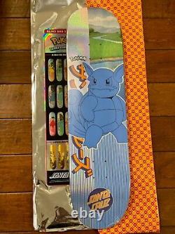 Santa Cruz Pokemon Skateboard Deck Blind Bag Wartortle New