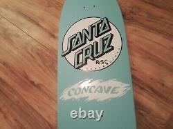 Santa Cruz R/SC Concave # 595/800 Reissue Skateboard Deck Baby Blue