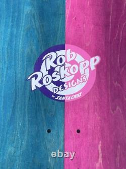Santa Cruz ROSKOPP FACE Pink Blue Split REISSUE Skateboard Deck NEW IN SHRINK