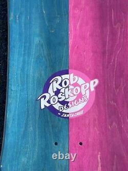 Santa Cruz ROSKOPP FACE Pink Blue Split REISSUE Skateboard Deck NEW IN SHRINK