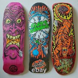 Santa Cruz Reissue Skateboard Decks Salba Tiger Claus Grabke Rob Roskopp Face