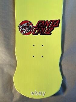 Santa Cruz Rob Roskopp 30 Fkin Years Face Reissue Skateboard Deck Yellow
