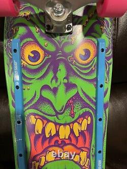 Santa Cruz Rob Roskopp Face Skateboard Deck Reissue Complete Slime Balls Wheels