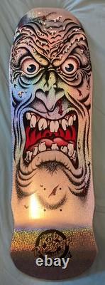 Santa Cruz Rob Roskopp Face Skateboard deck Silver prismatic Vans Exclusive
