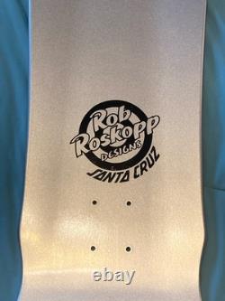 Santa Cruz Rob Roskopp Face Skateboard deck Silver prismatic Vans Exclusive