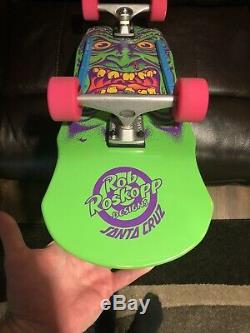 Santa Cruz Rob Roskopp Green Face Reissue Skateboard Deck Complete Slime balls