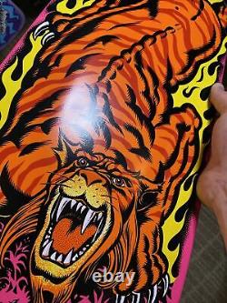 Santa Cruz SALBA Tiger Skateboard Deck Reissue Steve Alba Hot Pink Dip Rare