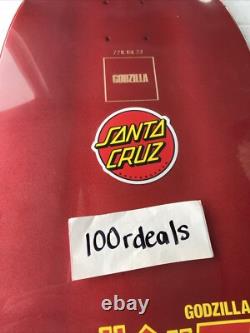 Santa Cruz SHIN GODZILLA Knox Firepit Skateboard Deck Limited Edition Fast Ship