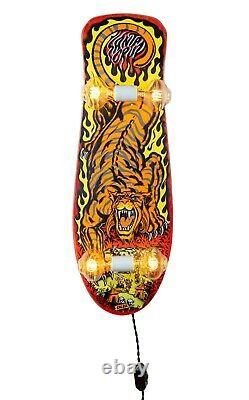 Santa Cruz Salba Tiger Orange and Yellow Whiskertin Skateboard Light