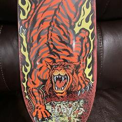 Santa Cruz Salba Tiger Reissue Matte Red Stain Skateboard Deck Steve Alba NEW