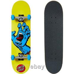 Santa Cruz Screaming Hand Yellow Mini Skateboard Complete 7.75