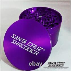 Santa Cruz Shredder Grinder 4 Piece Jumbo, Purple 4 Inch Diameter Authentic