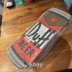 Santa Cruz Simpsons Duff Beer Can Cruzer Skateboard 10.5in x 27.5in Sealed New