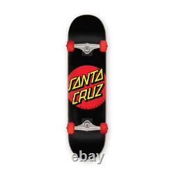 Santa Cruz Skateboard Complete, Classic Dot Black, 7.25