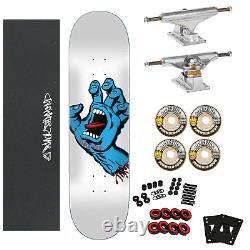 Santa Cruz Skateboard Complete Screaming Hand 8.25 With Independent & Spitfire