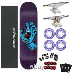 Santa Cruz Skateboard Complete Screaming Hand 8.375 WithIndependent & Soft Wheels