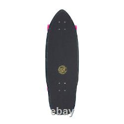 Santa Cruz Skateboard Cruiser Pink Dot Check Cut Back Carver Surf Skate 9.75 x