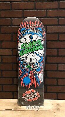 Santa Cruz Skateboard Deck, Grabke Exploding Clock Reissue 80's old school