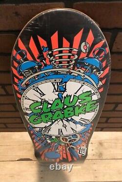 Santa Cruz Skateboard Deck, Grabke Exploding Clock Reissue 80's old school