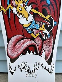 Santa Cruz Skateboard Deck Toyoda Reissue White Old School Graphic