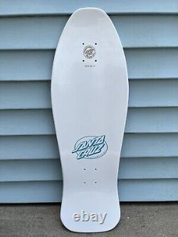 Santa Cruz Skateboard Deck Toyoda Reissue White Old School Graphic