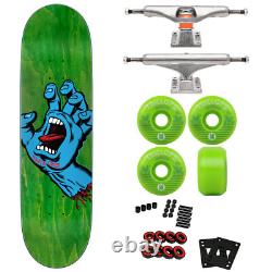 Santa Cruz Skateboard Green 8.8 with Independent Mids Trucks, Triclops Wheels