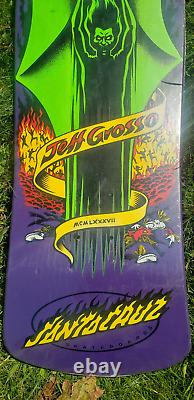 Santa Cruz Skateboards 30 Fckin Years Reissue Skateboard Deck Jeff Grosso New