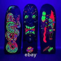 Santa Cruz Skateboards Blacklight Set of 3 Reissue Roskopp Slasher Kendall Deck