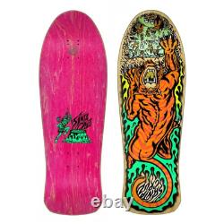 Santa Cruz Skateboards Salba Tiger Reissue Deck 10.3in X 31.1in, Wood/RawithPink