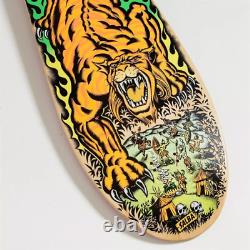 Santa Cruz Skateboards Salba Tiger Reissue Deck 10.3in X 31.1in, Wood/RawithPink