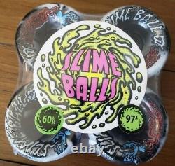 Santa Cruz Slime Balls Vomits Black White Swirl 60mm 97a New