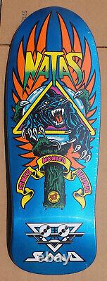 Santa Cruz Sma Natas Kaupas Panther 3 Blue Pearl Reissue Skateboard Deck