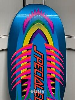 Santa Cruz Special Edition Fish Reissue 10 Shaped Skateboard Deck Aqua Blue RAD