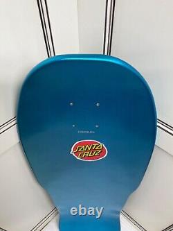 Santa Cruz Special Edition Fish Reissue 10 Shaped Skateboard Deck Aqua Blue RAD