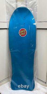 Santa Cruz Special Edition Fish Reissue 10 Shaped Skateboard Deck Aqua Blue RAD