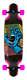 Santa Cruz Split Hand Drop Down Complete Cruiser Skateboard 9.5 x 37.5