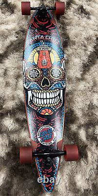 Santa Cruz Sugar Skull Pintail 43.5 Inch Longboard Skateboard New Old Stock