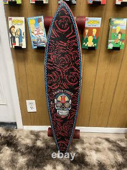 Santa Cruz Sugar Skull Pintail 43.5 Inch Longboard Skateboard New Old Stock