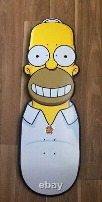 Santa Cruz The Simpsons Homer Head Cruiser Skateboard Deck 31.7 X 10.1 RARE