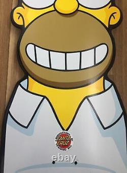 Santa Cruz The Simpsons Homer Head Cruiser Skateboard Deck 31.7 X 10.1 RARE