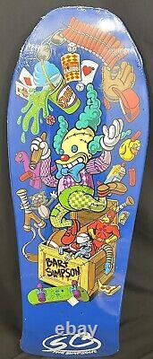 Santa Cruz The Simpsons Jeff Grosso Toybox Skateboard Deck Bart Krusty Rare New